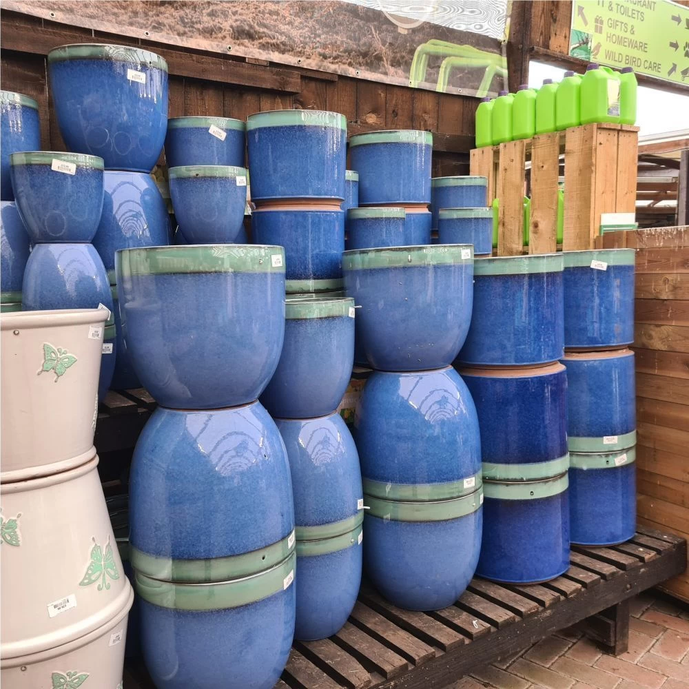 Woodlodge 32cm Sapphire Two Tone Egg Pot 2 Woodlodge 32cm Sapphire Two Tone Egg Pot - Image 2