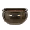 Woodlodge 26cm Bronze Glazed Blossom Wall Pot