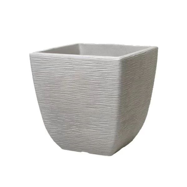 Stewarts 38cm Grey Square CotswoldPlanter 1 Stewarts 38cm Grey Square CotswoldPlanter