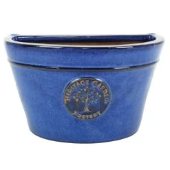 Woodlodge 26cm Blue Edwardian Wall Pot