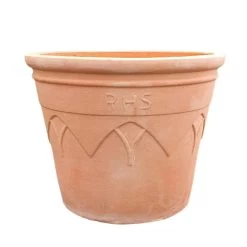 Woodlodge 39cm Terracotta RHS 2 Tapered Arches Pot