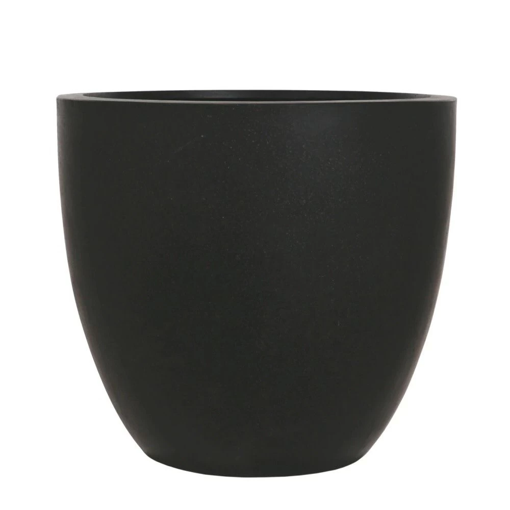 Woodlodge 44cm Black Polylite Egg Planter 1 Woodlodge 44cm Black Polylite Egg Planter