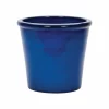 APTA 26cm Blue Saigon Glazed Cone Planter
