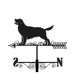 Primus Metal Golden Retriever Silhouette Weathervane