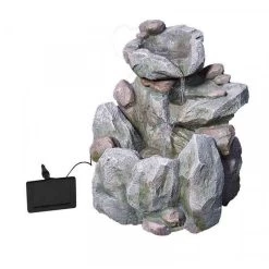Smart Solar 51cm Rock Fall Solar Water Feature