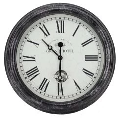 Outside In 12" Black Biarritz Clock