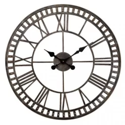 Outside In 23" Buxton Metal Wall Clock