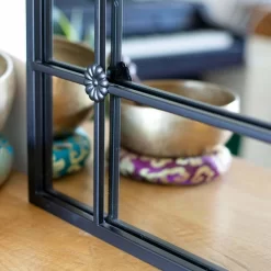 La Hacienda 100cm Black Arched Arundel Indoor/Outdoor Mirror -Garden Care Sale 5055025559083 3