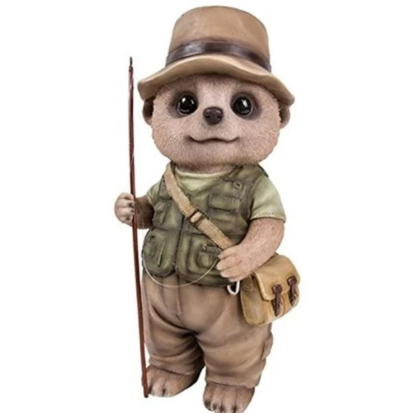 Vivid Arts 24cm Meerkat Fisherman - XMK-2325-D 1 Vivid Arts 24cm Meerkat Fisherman - XMK-2325-D