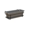 Artevasi 60cm Anthracite Venezia Plant Box Balcony Kit