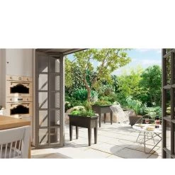 Artevasi 80cm Anthracite Venezia Grow Box Planter -Garden Care Sale 5600442825183 3