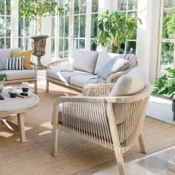 Kettler Cora Rope Lounge Wooden Armchair (Pair) -Garden Care Sale 9333190256874 4